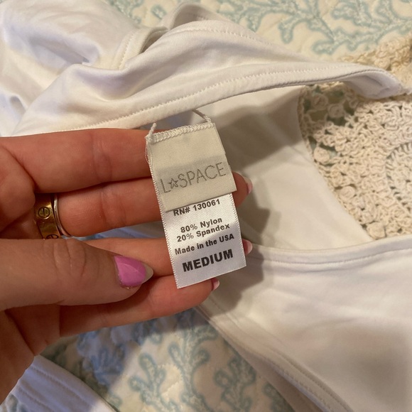 L Space white crochet Joey bikini set - Picture 7 of 8